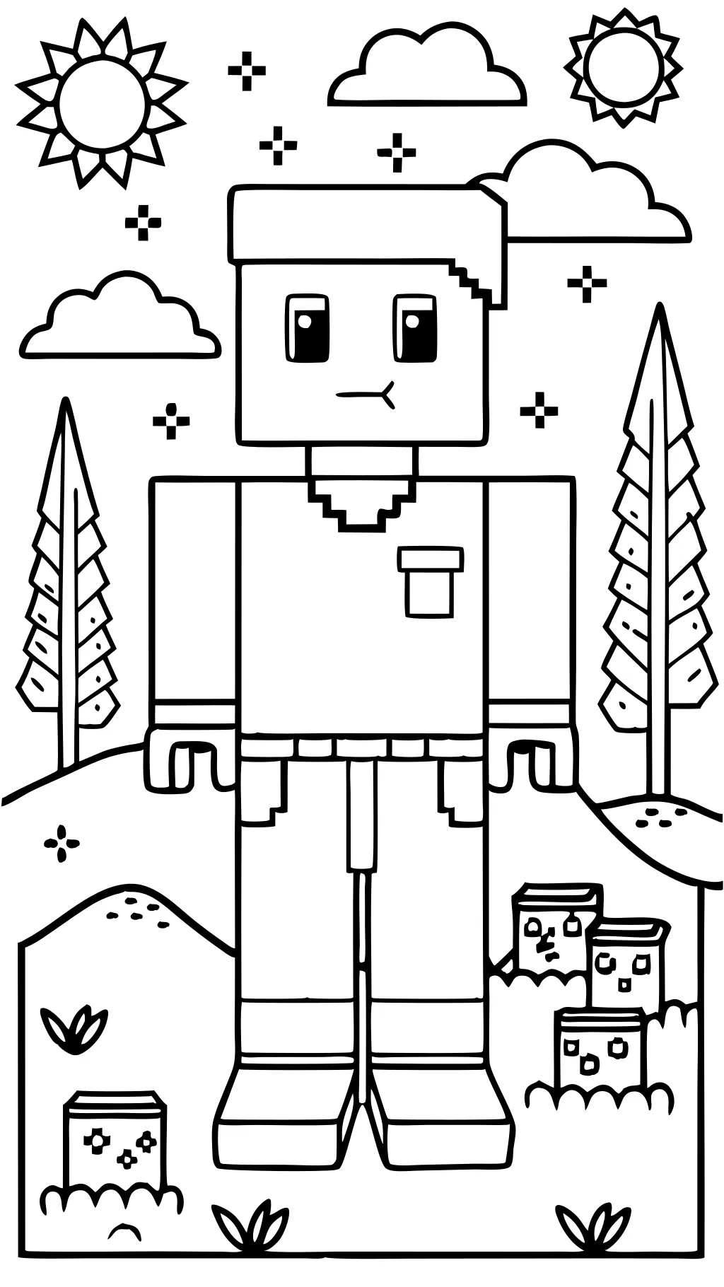 cool minecraft coloring pages